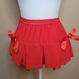 Red Micro Skirt
